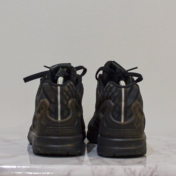 Adidas ZX Flux XENO All Black Reflective Shoe - Picture 2 of 11